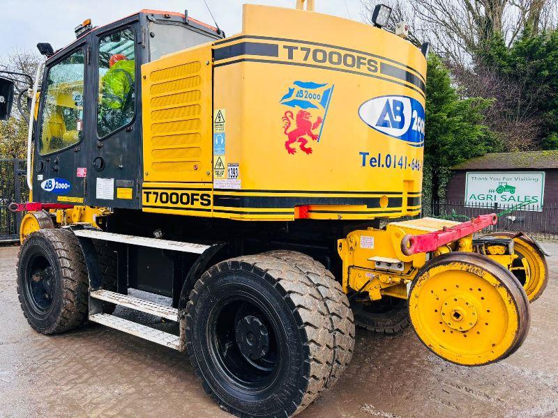 COLMAR T7000FS WHEELED EXCAVATOR C/W TELESCOPIC BOOM & RAILWAY GEAR *VIDEO*