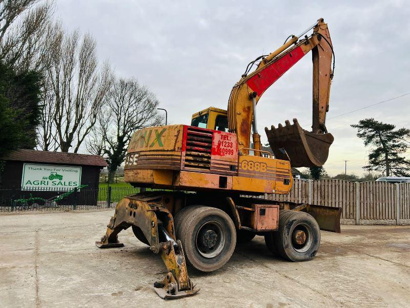 CASE 688B WHEELED EXCAVATOR C/W BUCKET * VIDEO *