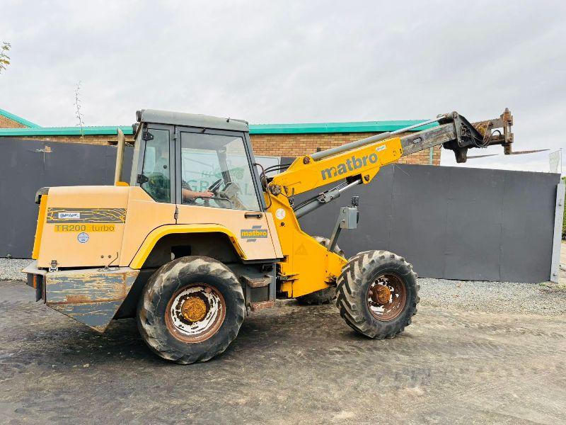 MATBRO TR200 TURBO 4WD ARTICULATED TELEHANDLER*C/W PALLET TINES*VIDEO*