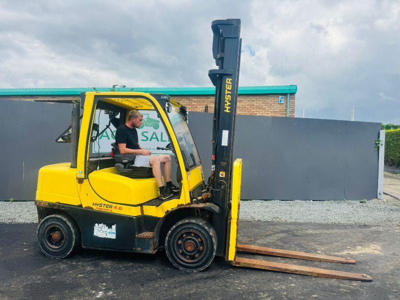 HYSTER 4.0 FORKLIFT*C/W KUBOTA ENGINE*YEAR 2019*VIDEO*