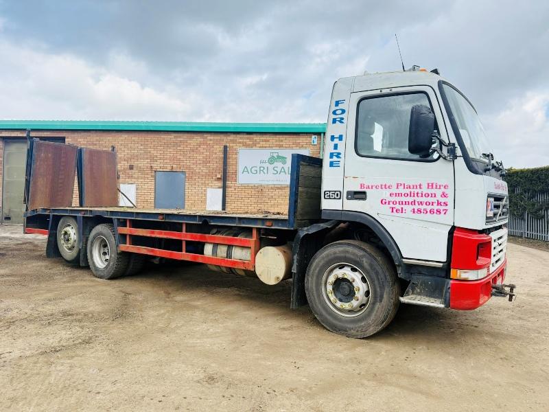 VOLVO FM7-12 FLAT BED LORRY*C/W DROP DOWN RAMPS*VIDEO*