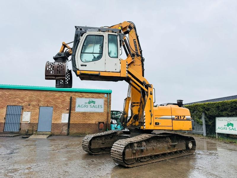 LIEBHERR 317 HRC EXCAVATOR*C/W ROTATING SELECTOR GRAB*YEAR 2010*VIDEO*