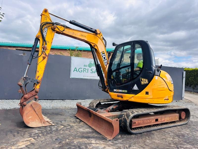 JCB 8085 ECO EXCAVATOR*YEAR 2012*C/W BUCKET*VIDEO*