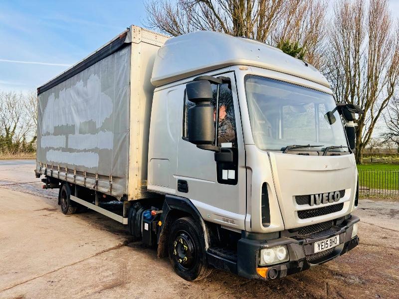IVECO 75E 4X2 CURTAIN SIDE LORRY *YEAR 2015* C/W REAR TAIL LIFT *VIDEO*