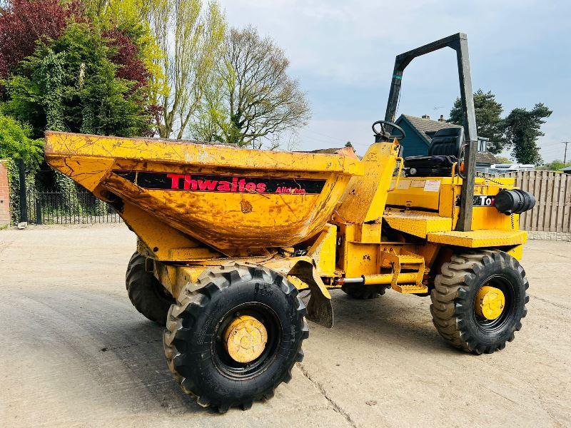 THWAITS ALLDRIVE 4WD SWIVEL TIP DUMPER C/W ROLE BAR *VIDEO*