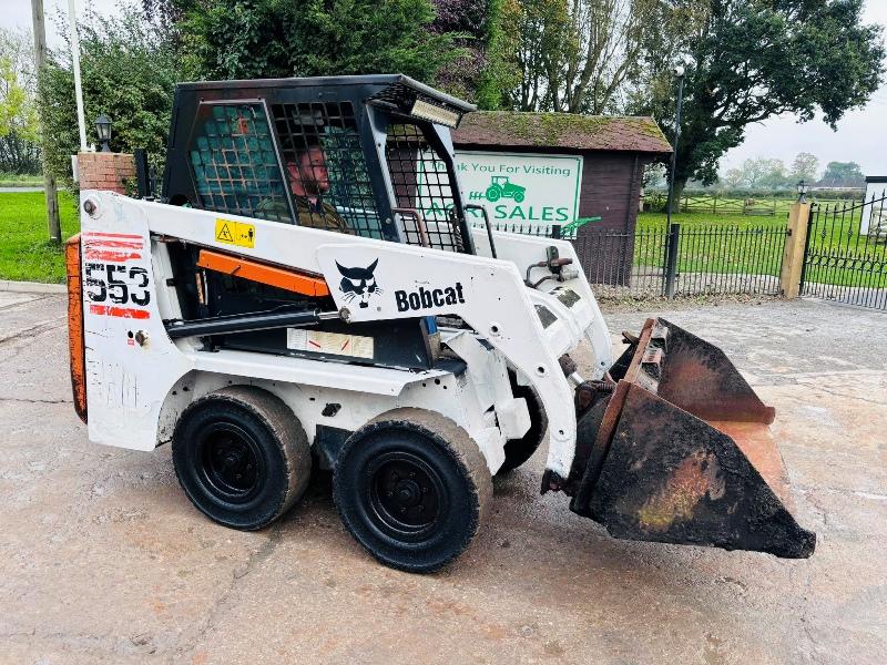  BOBCAT 553 SKIDSTEER *ONLY 1063 HOURS* C/W BUCKET *VIDEO*