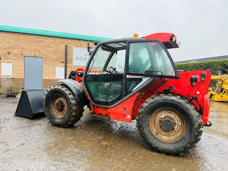 MANITOU MLT 741 TURBO TELEHANDLER*AG SPEC*C/W NEW BUCKET*VIDEO*