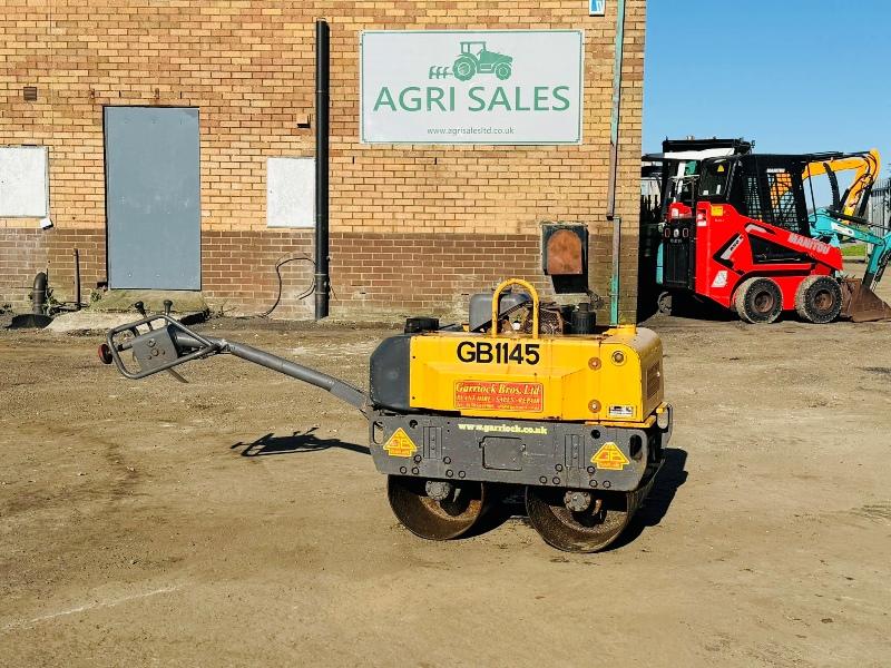 BELLE GROUP BWR650 PEDESTRIAN DOUBLE DRUM ROLLER*VIDEO*