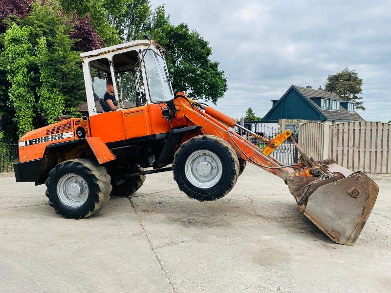 LIEBHERR L508 4WD LOADING SHOVEL C/W TOE TIP BUCKET 