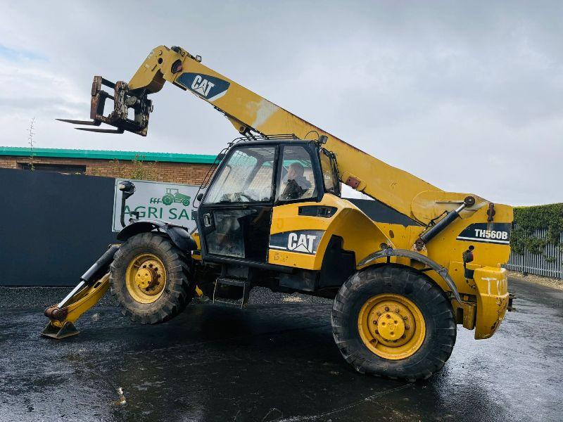CATERPILLAR TH560B TELEHANDLER*C/W SWAY & JACK LEGS*VIDEO*