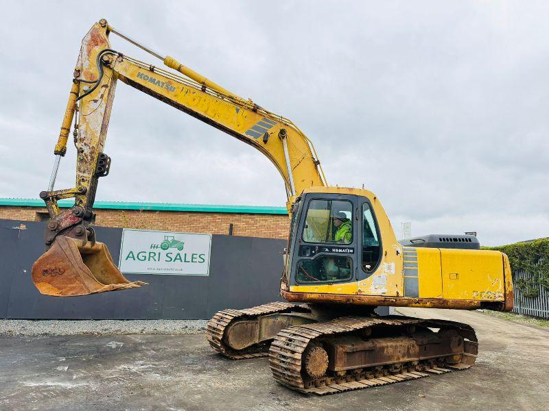 KOMATSU PC210 TRACKED EXCAVATOR*C/W BUCKET*VIDEO*