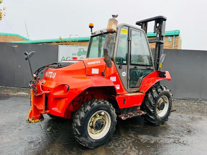 MANITOU M30-4 3 STAGE MASTED FORKLIFT*YEAR 2014*C/W PALLET TINES*VIDEO*
