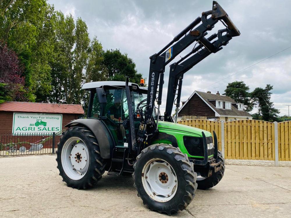 DEUTZ FAHR AGRIPLUS 95 4WD TRACTOR * YEAR 2007 * C/W FRONT LOADER