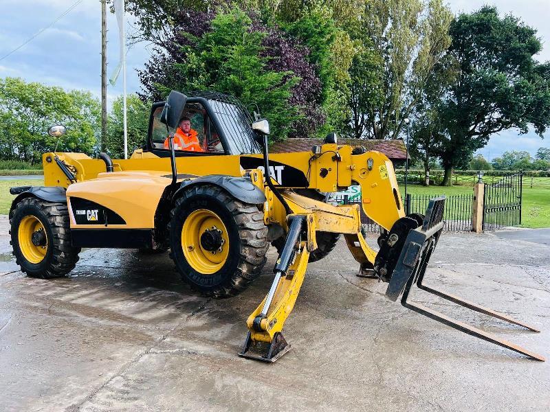 CATERPILLAR TH360B 4WD TRUBO TELEHANDLER *13.5 METER, 4399 HOURS*C/W PALLET TINES*VIDEO*