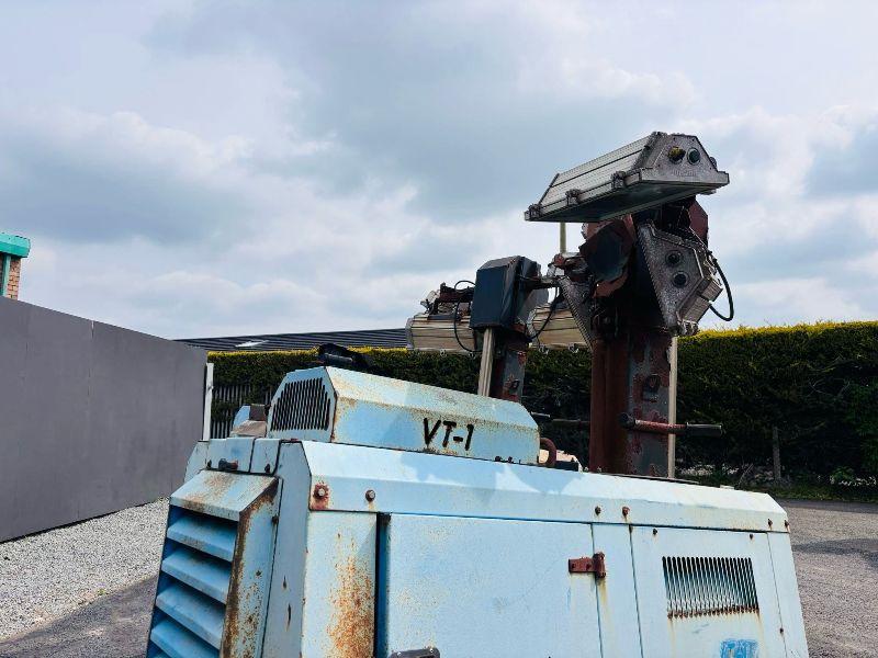 VT1 LIGHTING TOWERS *C/W 3 CYLINDER KUBOTA ENGINE*CHOICE OF 2*VIDEO*