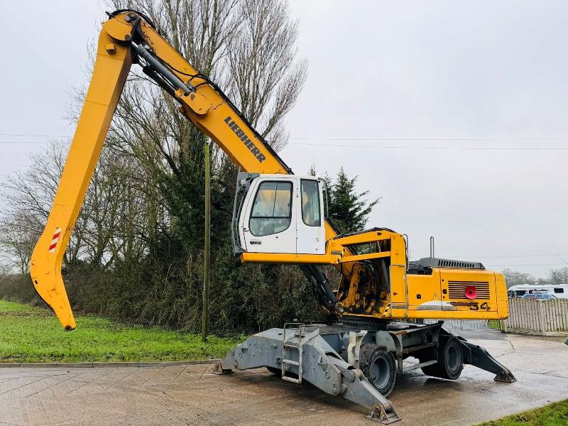 LIEBHERR A934C HIGH RISE SCRAP HANDLER*C/W SCRAP GRAB*YEAR 2013*VIDEO*