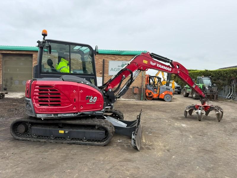 YANMAR SV60-B EXCAVATOR*YEAR 2023*C/W SCRAP GRAB*VIDEO*
