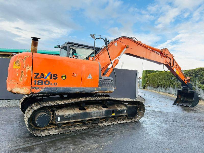 HITACHI ZAXIS ZX180LC-5B EXCAVATOR*YEAR 2014*C/W QUICK HITCH & BUCKET*VIDEO*