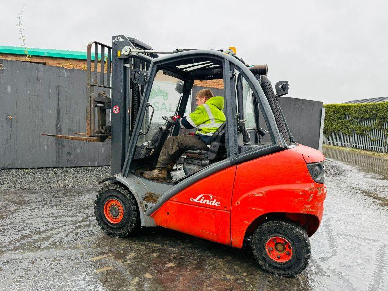 LINDE H30D FORKLIFT*DIESEL ISSUE*C/W PALLET TINES*VIDEO*