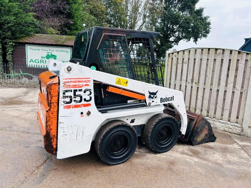  BOBCAT 553 SKIDSTEER *ONLY 1063 HOURS* C/W BUCKET *VIDEO*