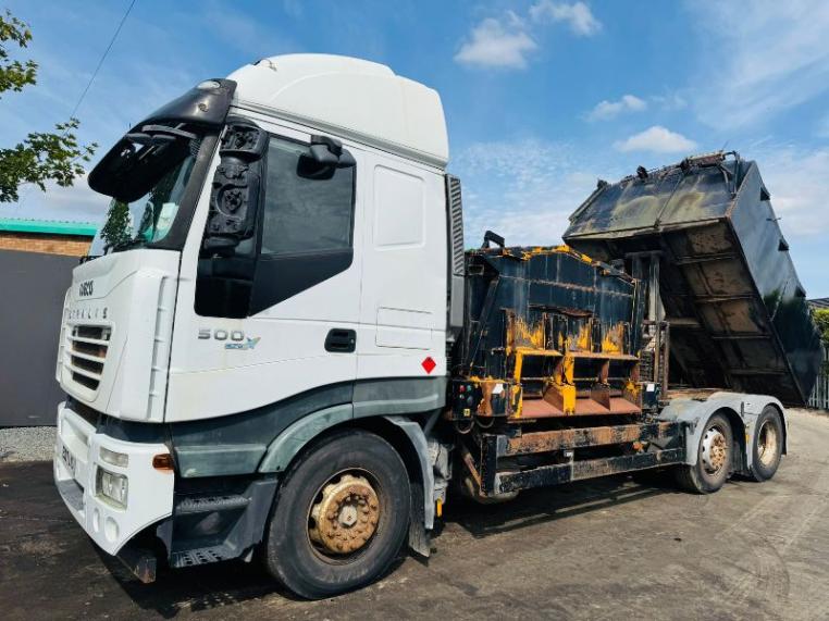 IVECO STRALIS 500 HOT BOX LORRY*C/W REAR TIP*VIDEO*