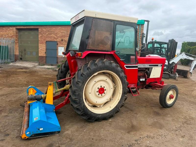 CASE INTERNATIONAL 684 TRACTOR*C/W MOWER*VIDEO*