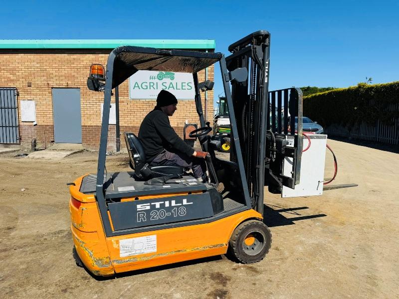 STILL R20-18 ELECTRIC FORKLIFT*C/W CHARGER*VIDEO*