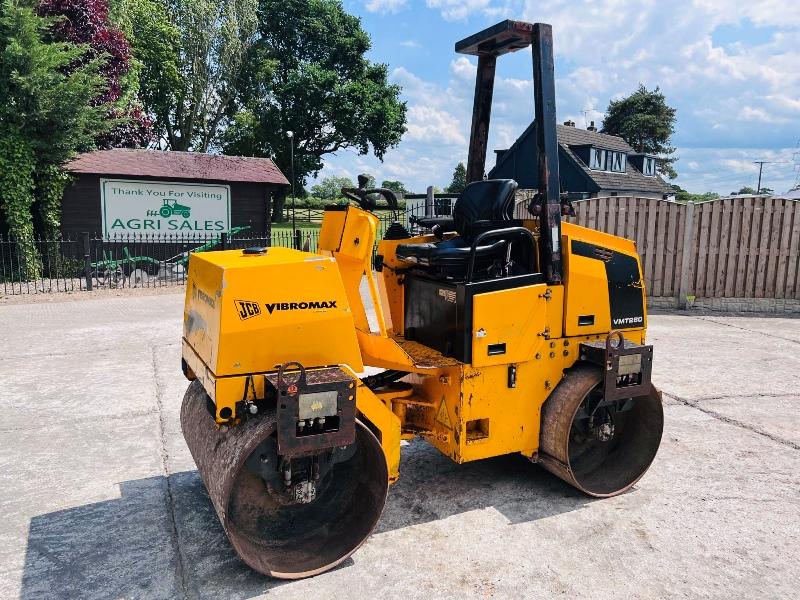JCB VIBROMAX VMT280 DOUBLE DRUM ROLLER *685 HOURS* C/W ROLE BAR *VIDEO* 