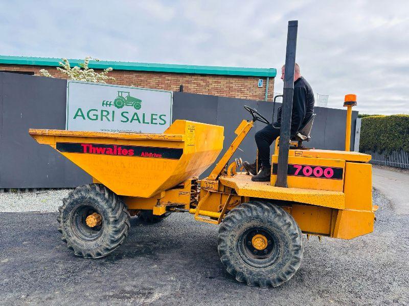 THWAITES 7000 3 TONNE STRAIGHT TIP DUMPER*VIDEO*