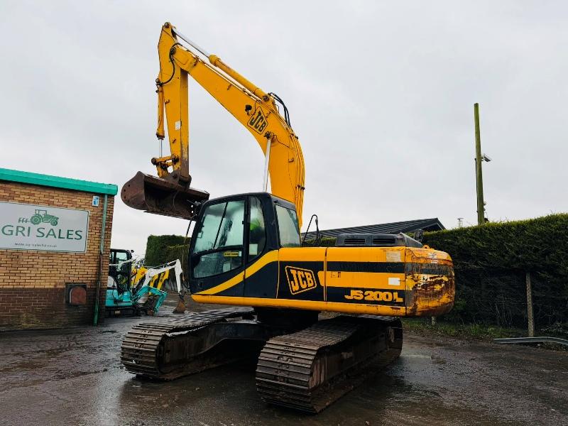 JCB JS200L EXCAVATOR*1 OWNER FROM NEW*C/W BUCKET*VIDEO*