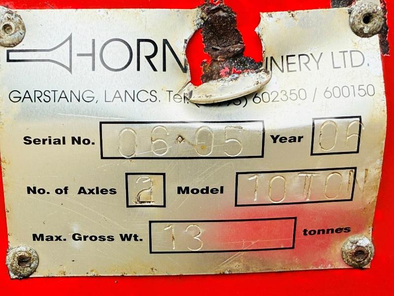 HORN MACHINERY 10 TONNE TIPPING TRAILER*VIDEO*