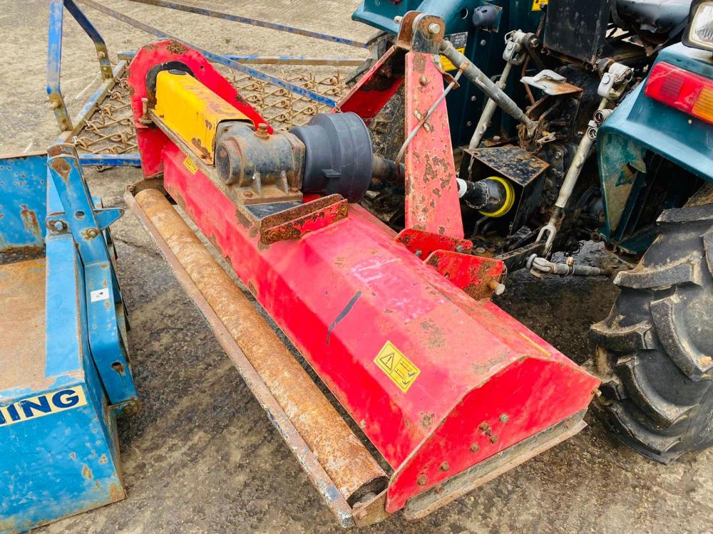 SHIRE 330 4WD TRACTOR LOADER 183 HOURS FLAIL MOWER, SPREDDER, HARROWS