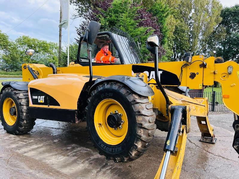 CATERPILLAR TH360B 4WD TRUBO TELEHANDLER *13.5 METER, 4399 HOURS*C/W PALLET TINES*VIDEO*