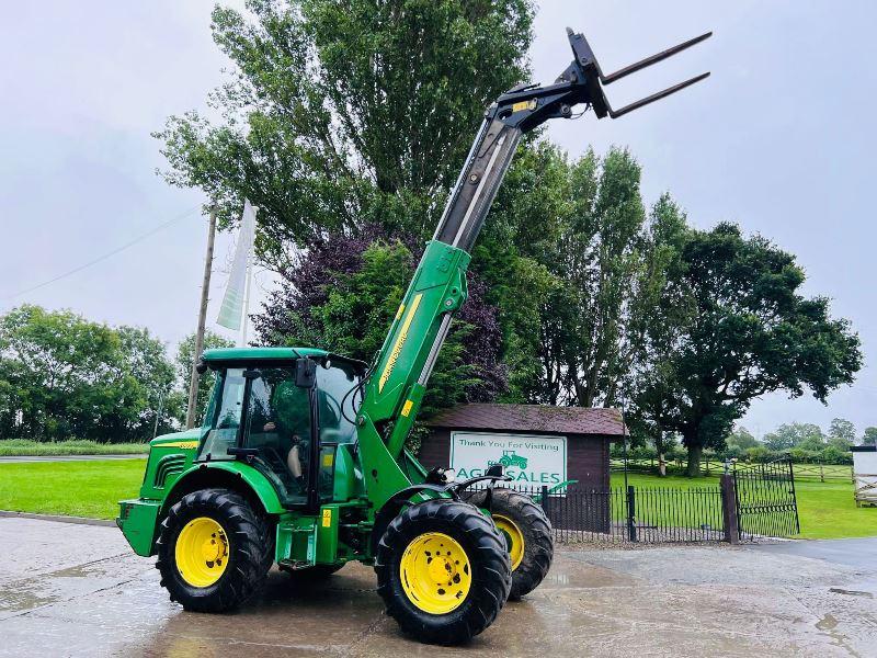 JOHN DEER 3800 4WD TELEHANDLER C/W PIN & CONE HEAD STOCK & TINES *VIDEO*