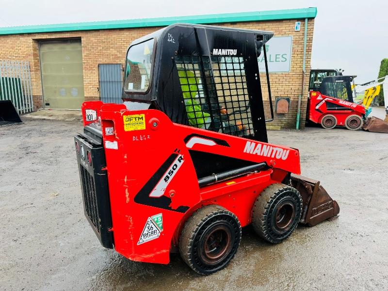 MANITOU 850R SKIDSTEER*C/W BUCKET*ONLY 615 HOURS*YEAR 2022*VIDEO*