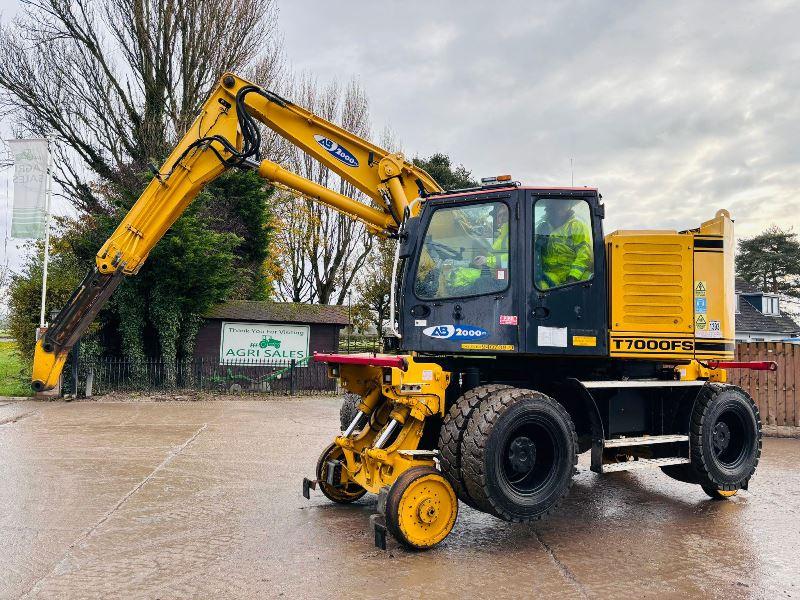 COLMAR T7000FS WHEELED EXCAVATOR C/W TELESCOPIC BOOM & RAILWAY GEAR *VIDEO*