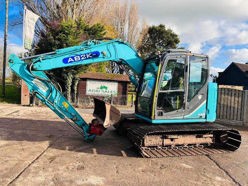 KOBELCO SK75SR-3E EXCAVATOR *YEAR 2015, 5578 HOURS* C/W BOGG MASTER TRACKS *VIDEO*