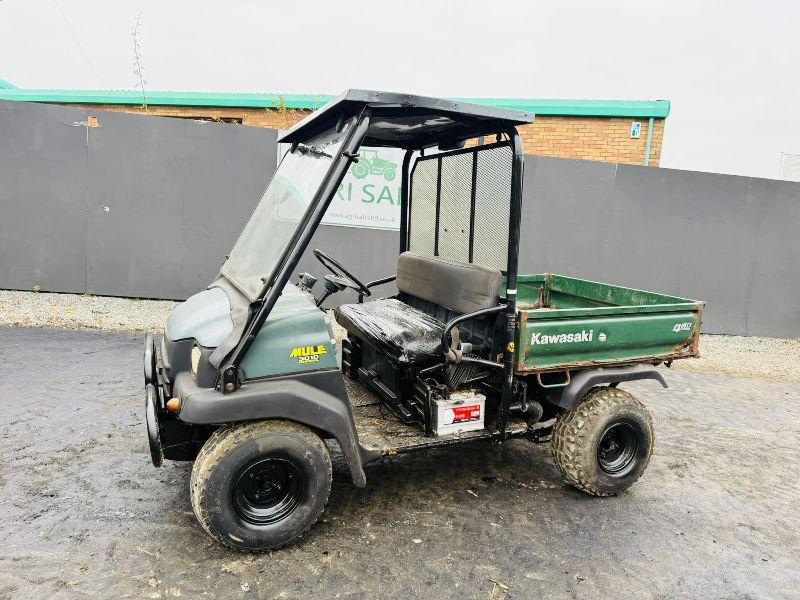 KAWASAKI 3010 MULE 4WD DIESEL UTILITY VEHICLE*REAR TIP*VIDEO*