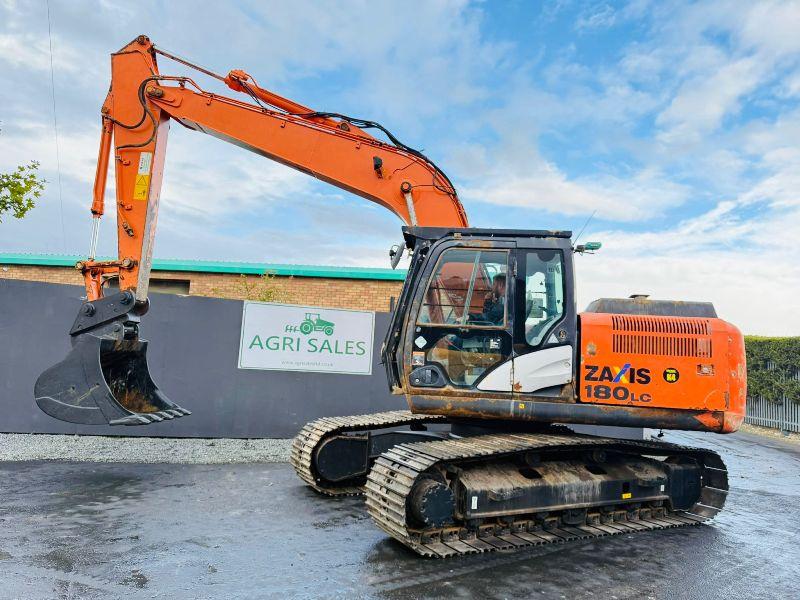 HITACHI ZAXIS ZX180LC-5B EXCAVATOR*YEAR 2014*C/W QUICK HITCH & BUCKET*VIDEO*