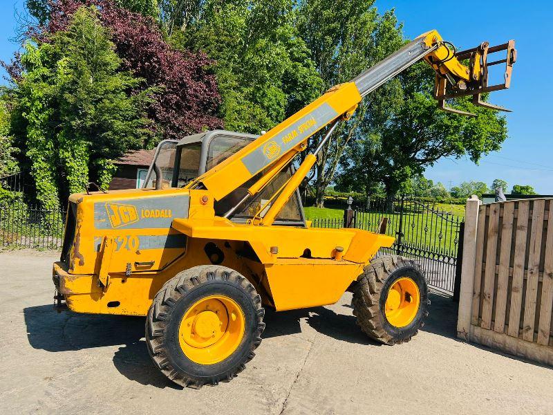 JCB 520 4WD TELEHANDLER C/W PALLET TINES *VIDEO*