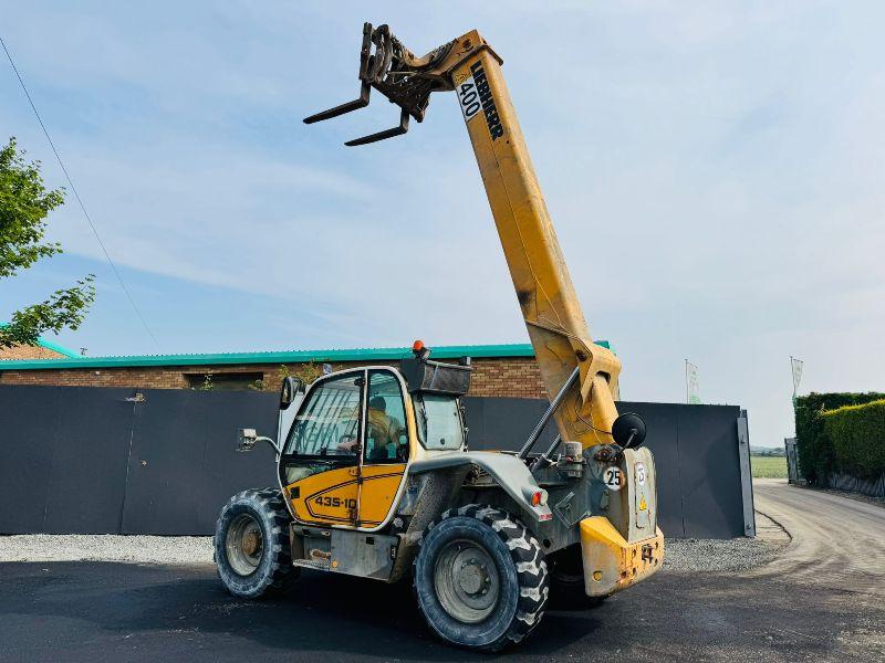 LIEBHERR 435-10 TURBO TELEHANDLER*C/W PALLET TINES*VIDEO*