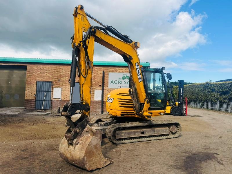 JCB 8085 ZTS EXCAVATOR*C/W BUCKET*YEAR 2012*VIDEO*