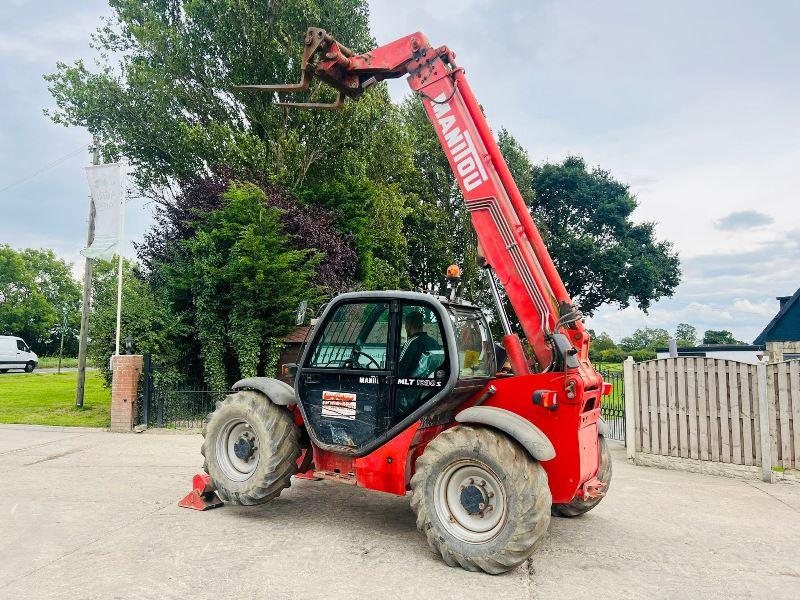 MANITOU MLT1030 4WD TELEHANDLER *10 METER, 4834 HOURS* C/W PALLET TINES*VIDEO* 