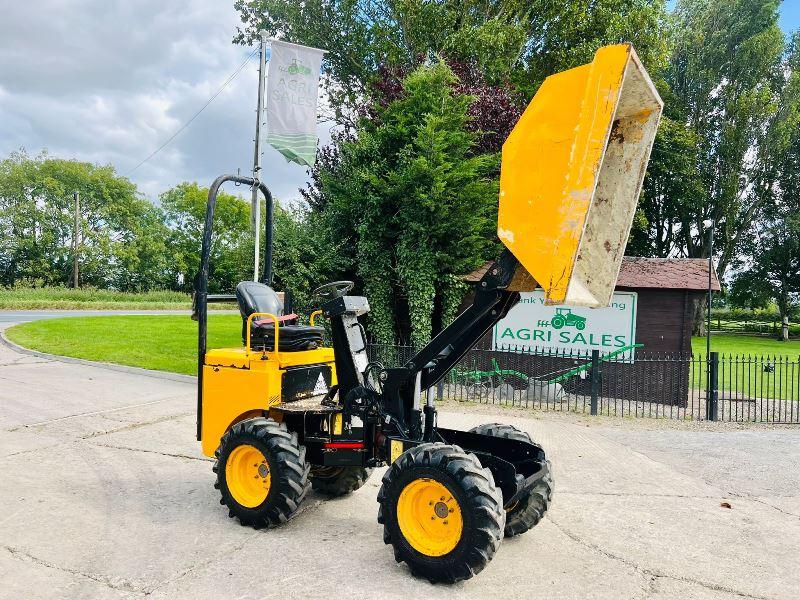 JCB 1THT 1 TON HIGH TIP DUMPER *YEAR 2016, 1147 HOURS* C/W ROLE BAR*VIDEO*
