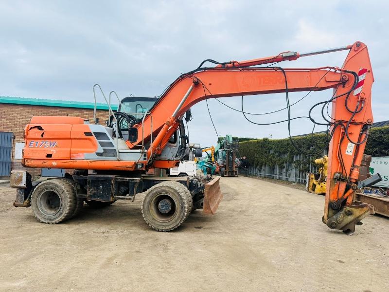 FIAT KOBELCO E175W RUBBER DUCK*C/W FRONT BLADE*VIDEO*