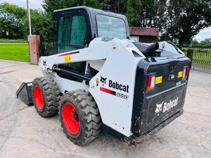 BOBCAT S550 4WD SKIDSTEER *YEAR 2016, 3974 HOURS* C/W BUCKET *VIDEO*