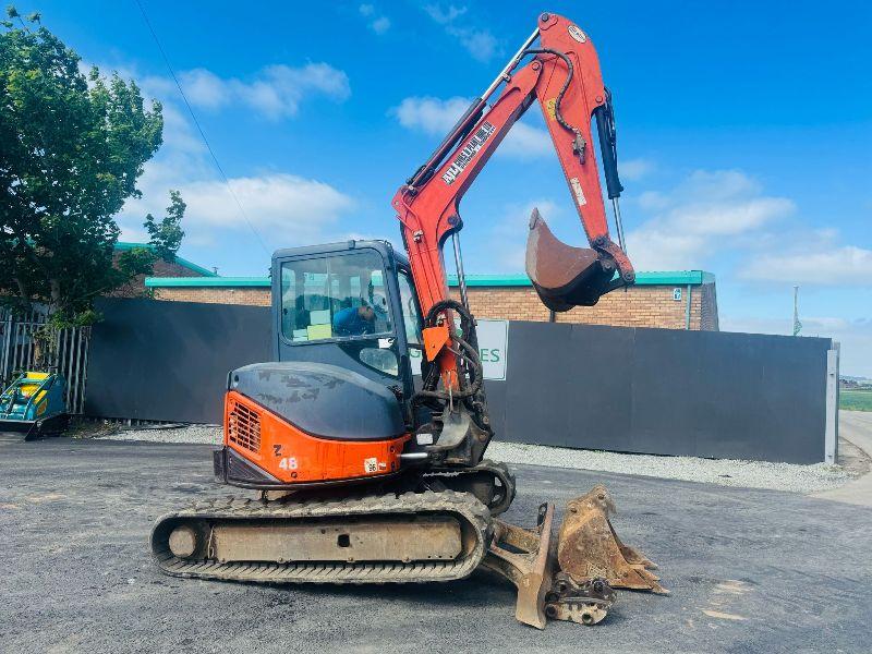 HITACHI ZX48U-3 CLR EXCAVATOR*C/W QUICK HITCH AND 2 BUCKETS*YEAR 2011*VIDEO*