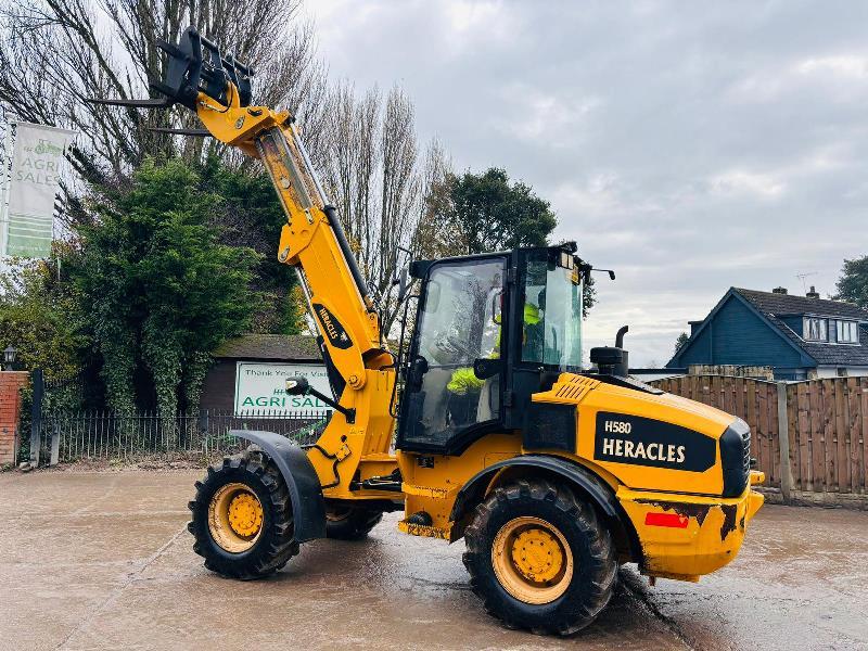 HERACLES H580 4WD TELEHANDLER *YEAR 2019, 1514 HOURS* C/W PALLET TINES *VIDEO*