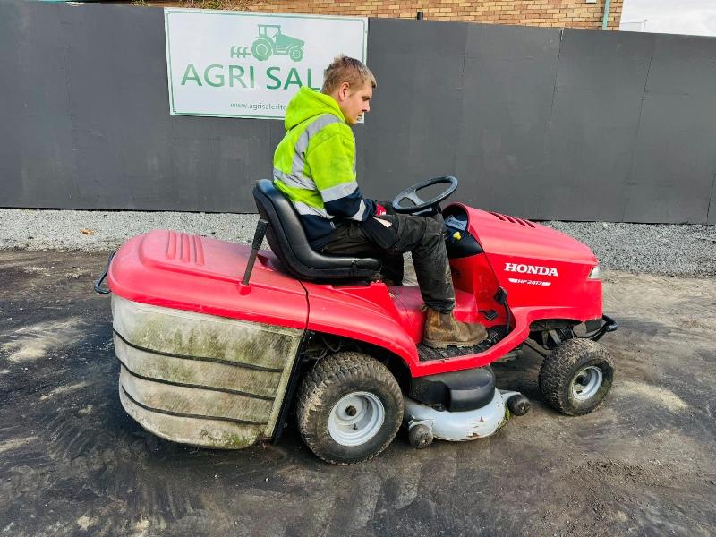 HONDA HF2417 RIDE ON LAWNMOWER*YEAR 2014*C/W HONDA ENGINE*VIDEO*