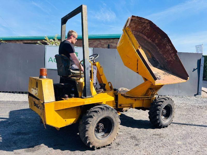 BENFORD 3 TONNE SWIVLE TIP DUMPER*VIDEO*